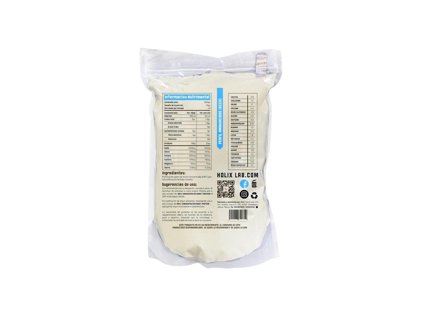 HOLIX LAB 100% CONCENTRATED WHEY PROTEIN 1KG