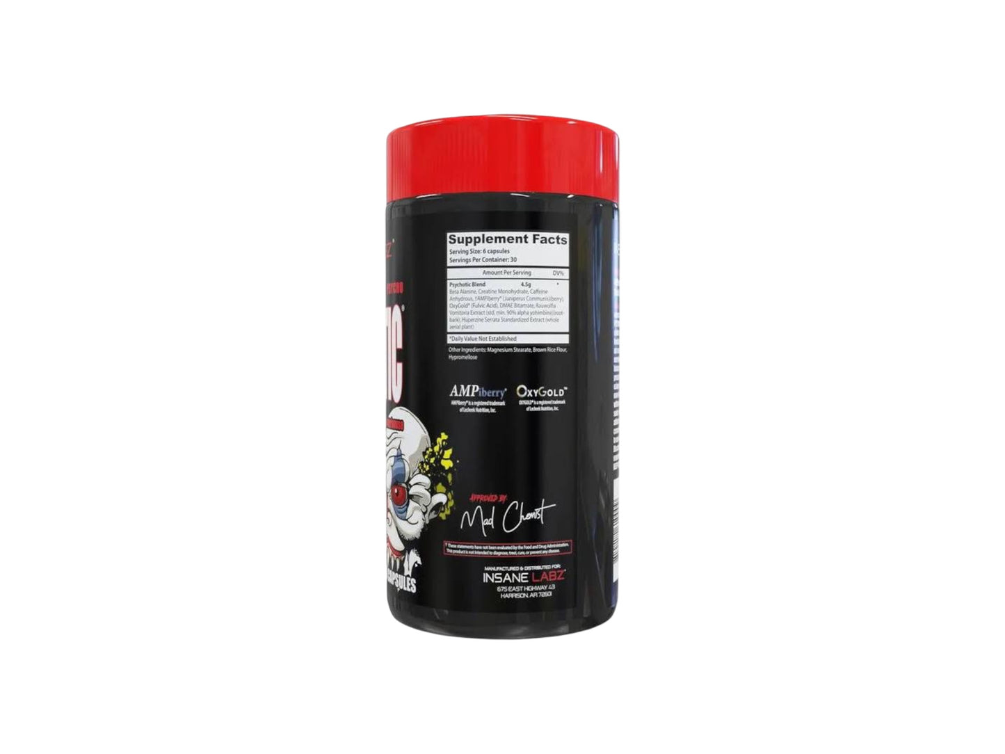 INSANE LABZ PREWORKOUT PSYCHOTIC 180CAP