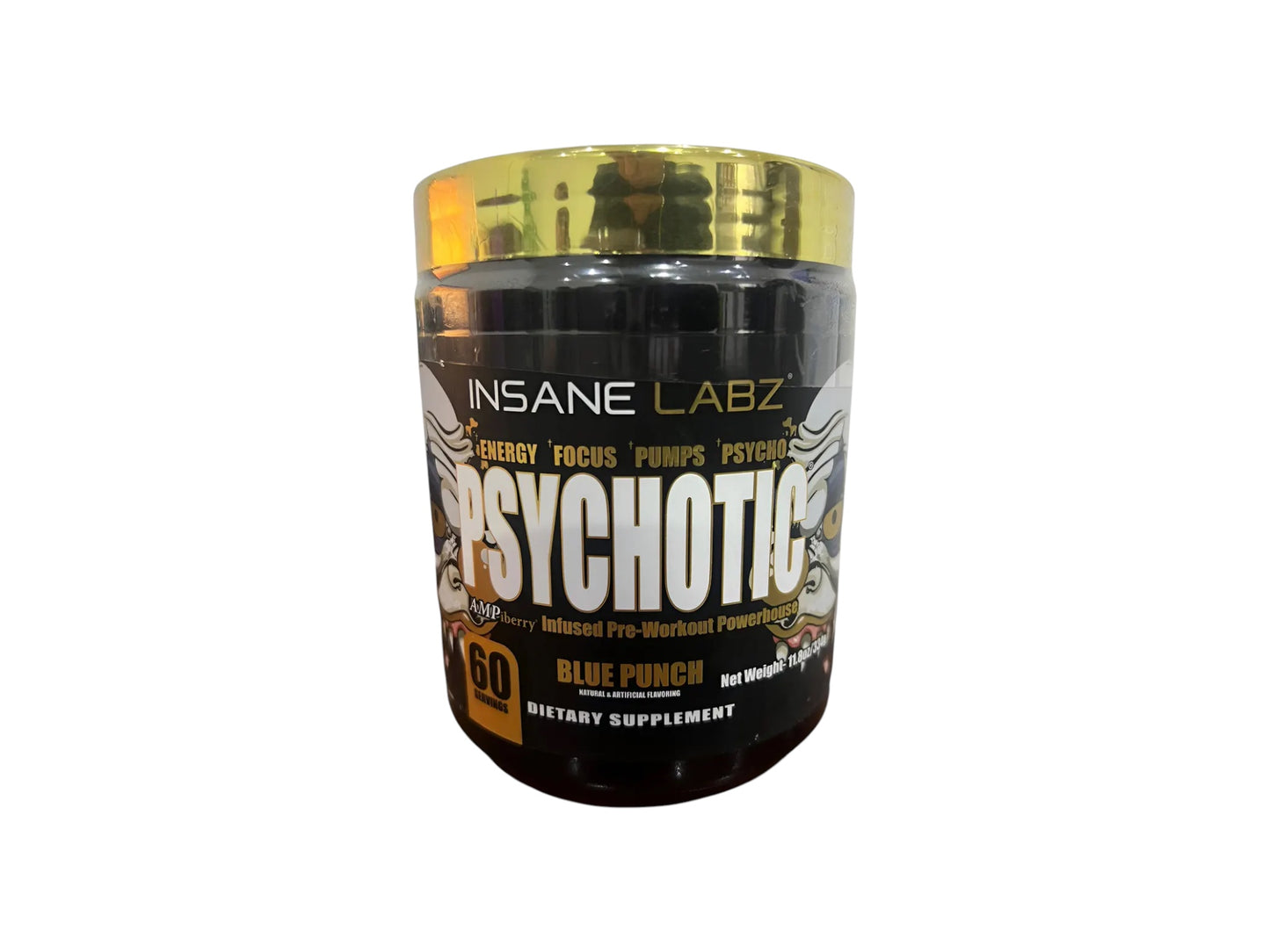 INSANE LABZ PREWORKOUT PSYCHOTIC GOLD  60SERV