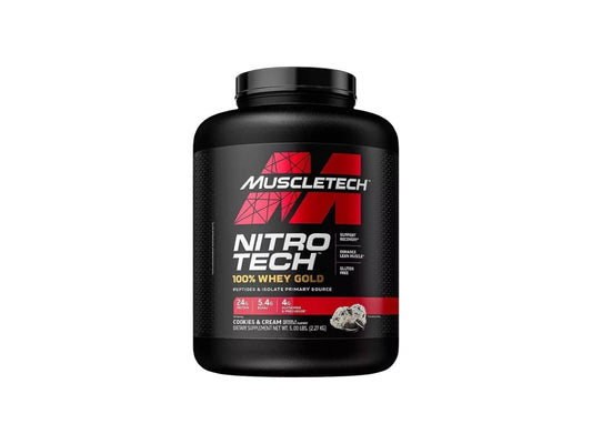 MUSCLETECH PROTEIN NITRO TECH 100% WHEY GOLD 5LB