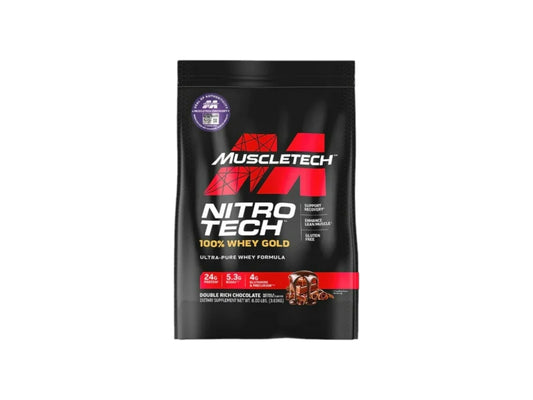 MUSCLETECH PROTEIN NITRO TECH 100% WHEY GOLD BAG 8LB