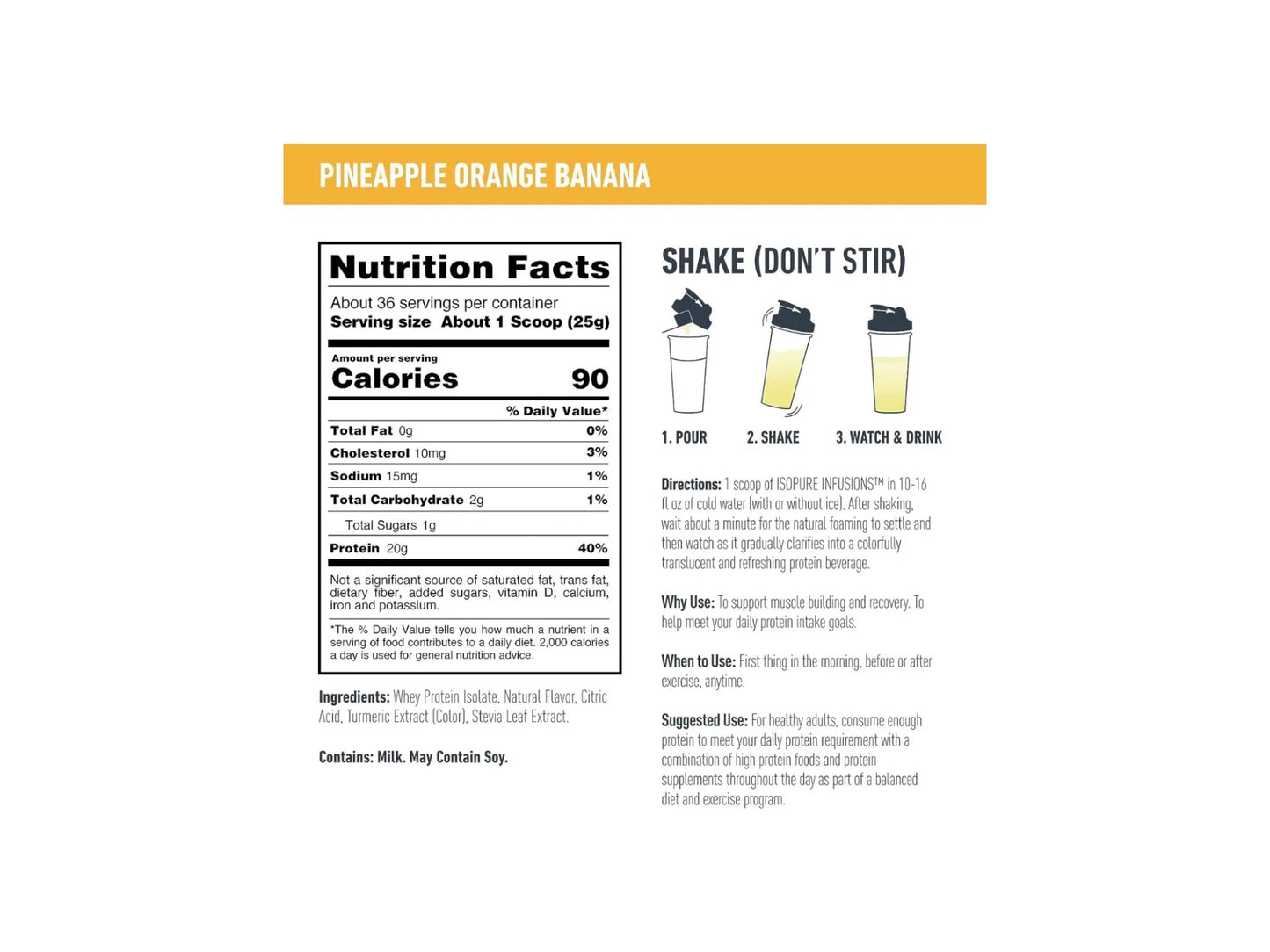 NATURES BEST ISOPURE INFUSIONS 1.98LB