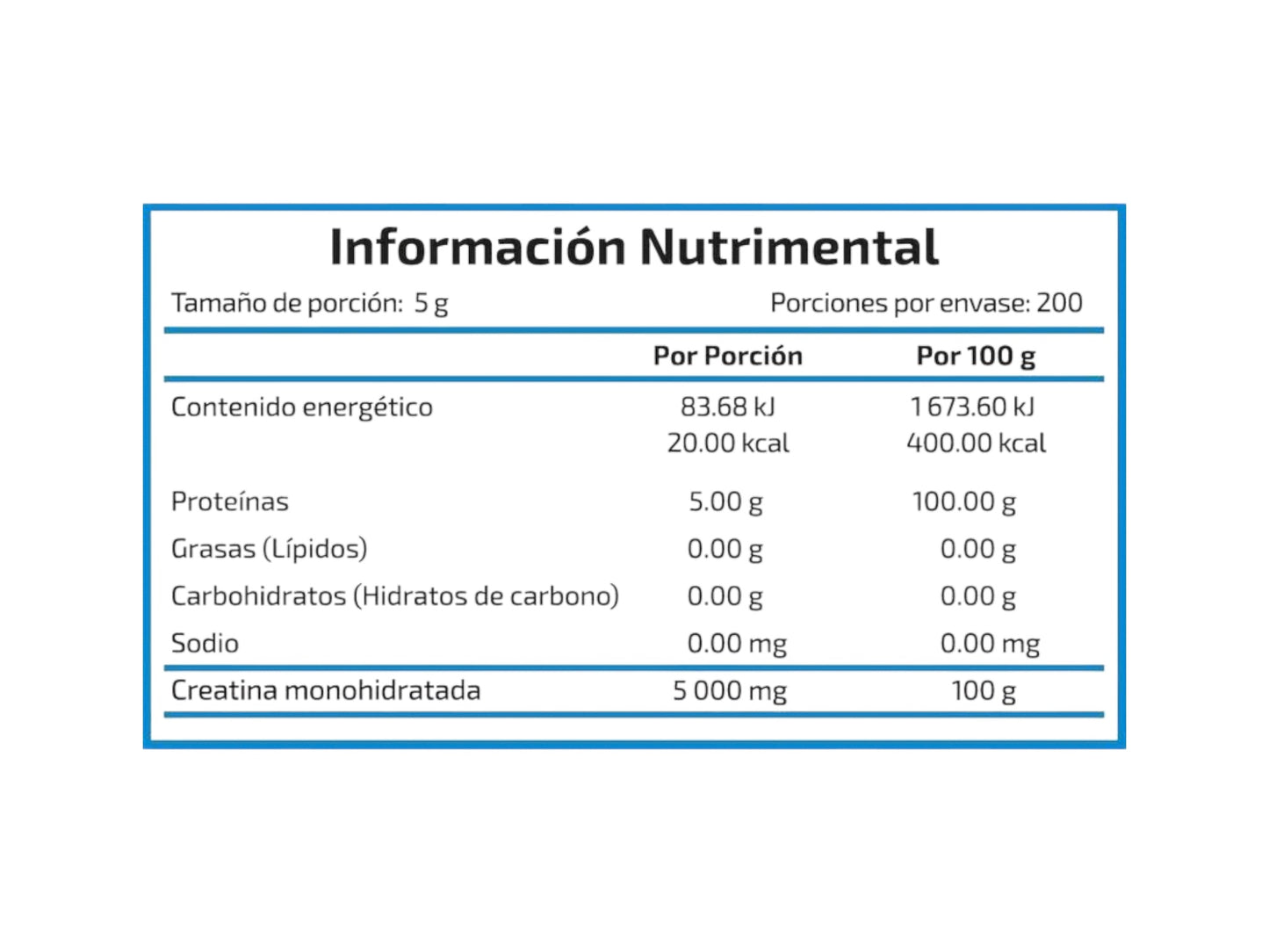 NST KREATIN 1KG 200SERV