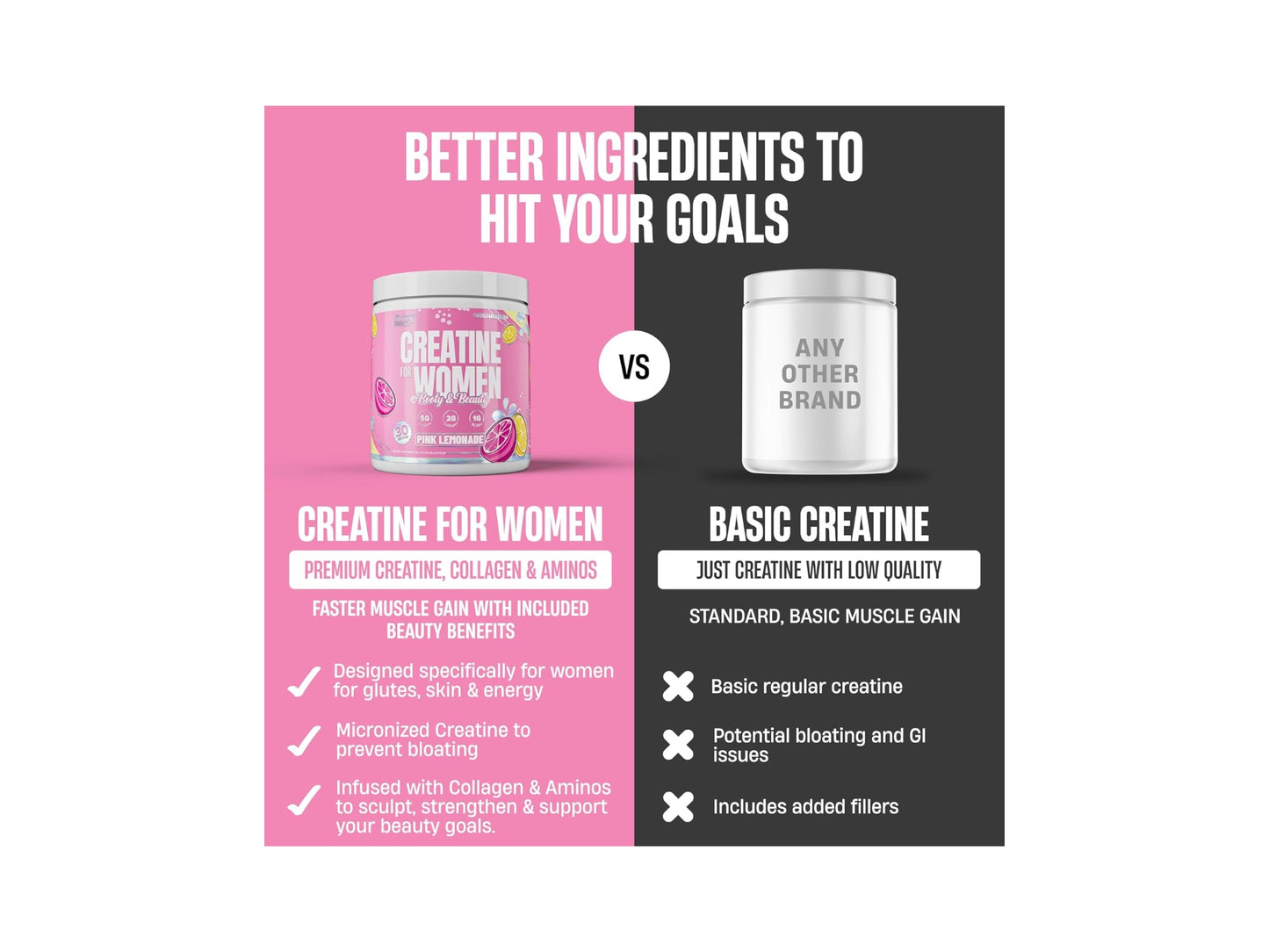 NUTREX CREATINE FOR WOMEN + BOOTY AND BEAUTY 30SERV