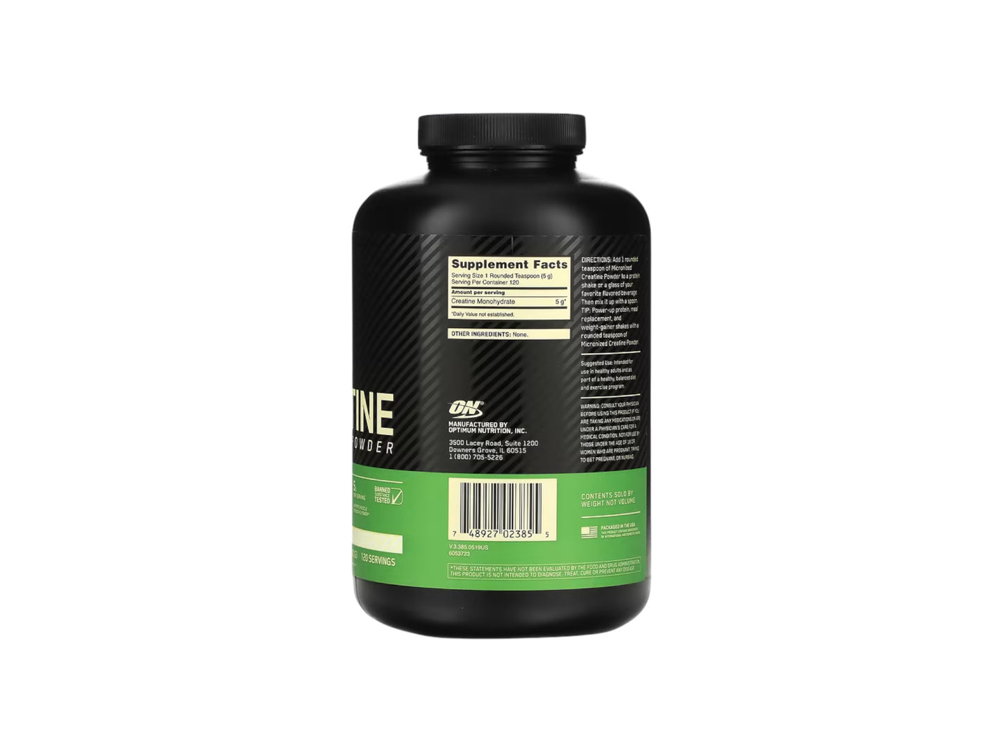 ON MICRONIZED CREATINE POWDER