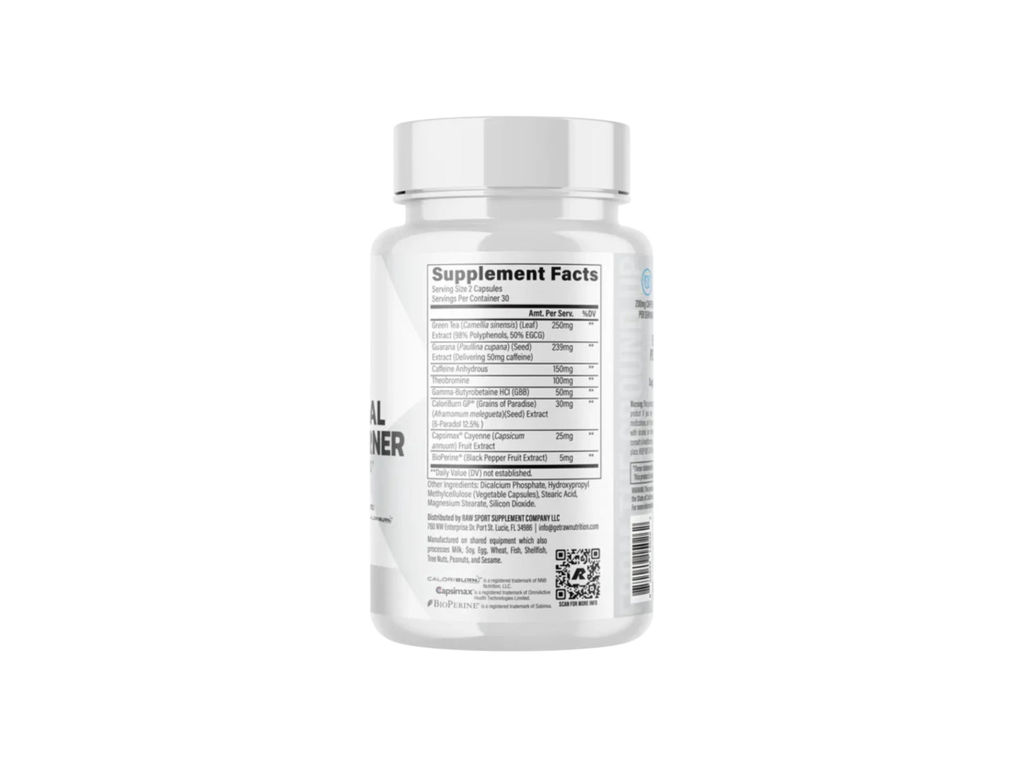 RAW BURN ESSENTIAL FAT BURNER 60CAP