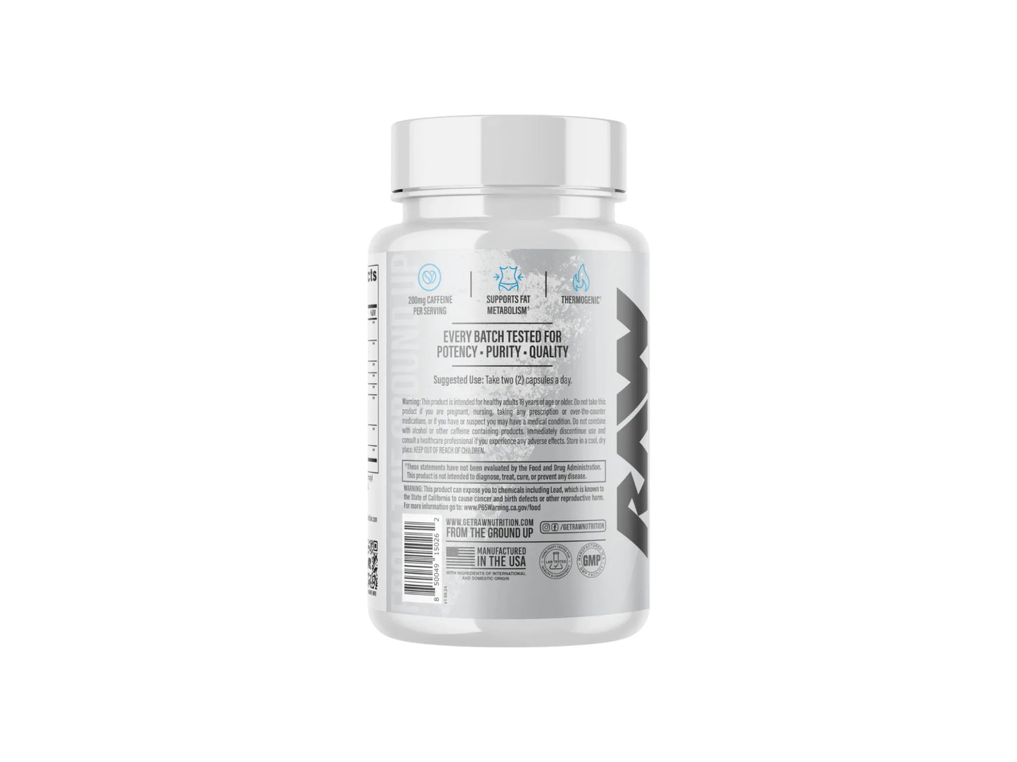 RAW BURN ESSENTIAL FAT BURNER 60CAP