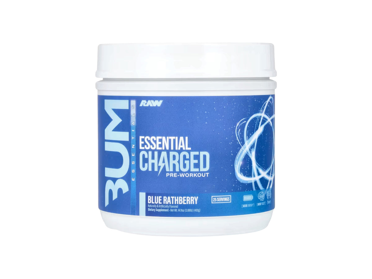 RAW CBUM ESSENTIAL CHARGED PRE-WORKOUT 25SERV