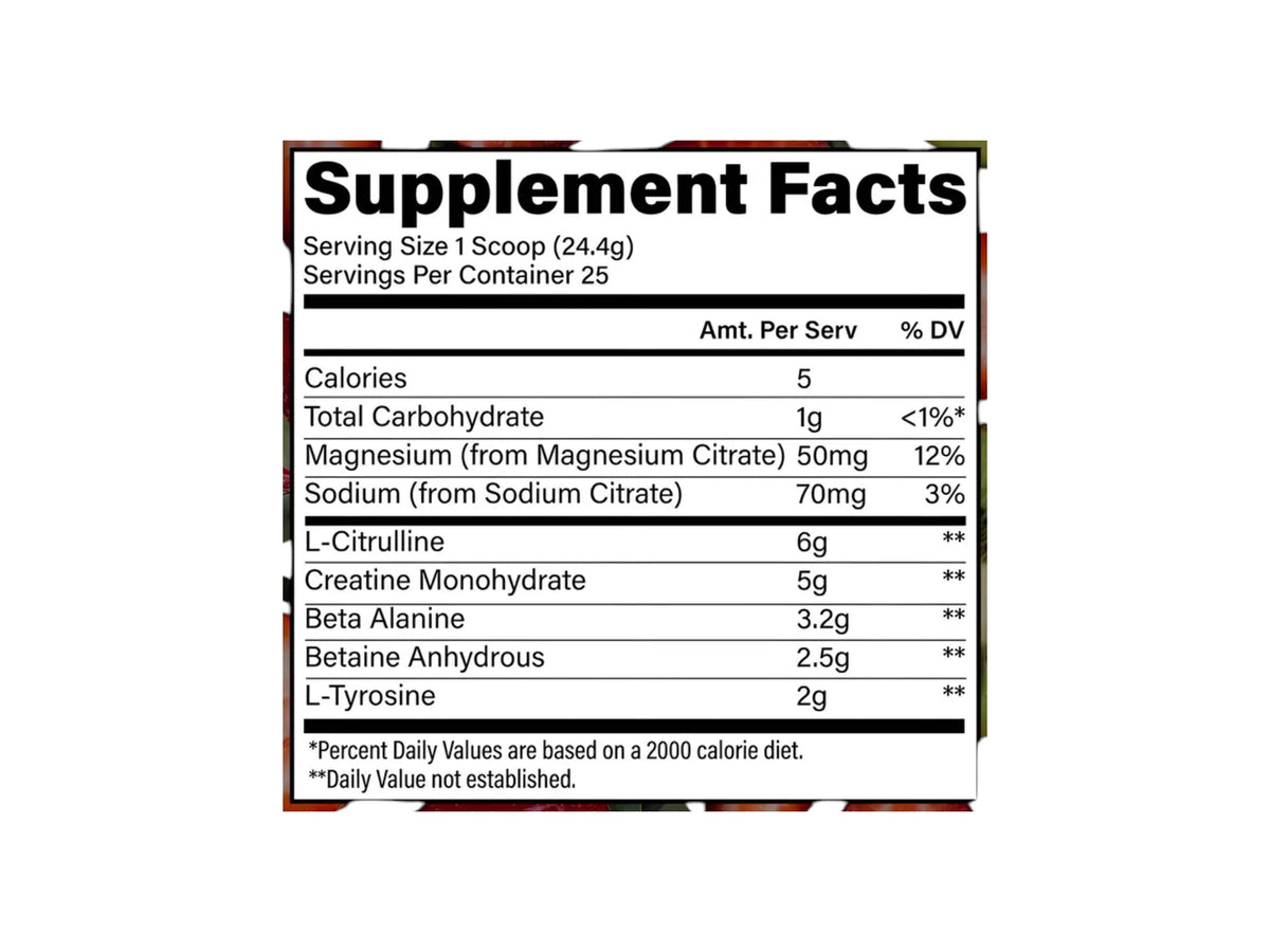 RAW CBUM ESSENTIALS PERFORMANCE PRE-WORKOUT 25SERV