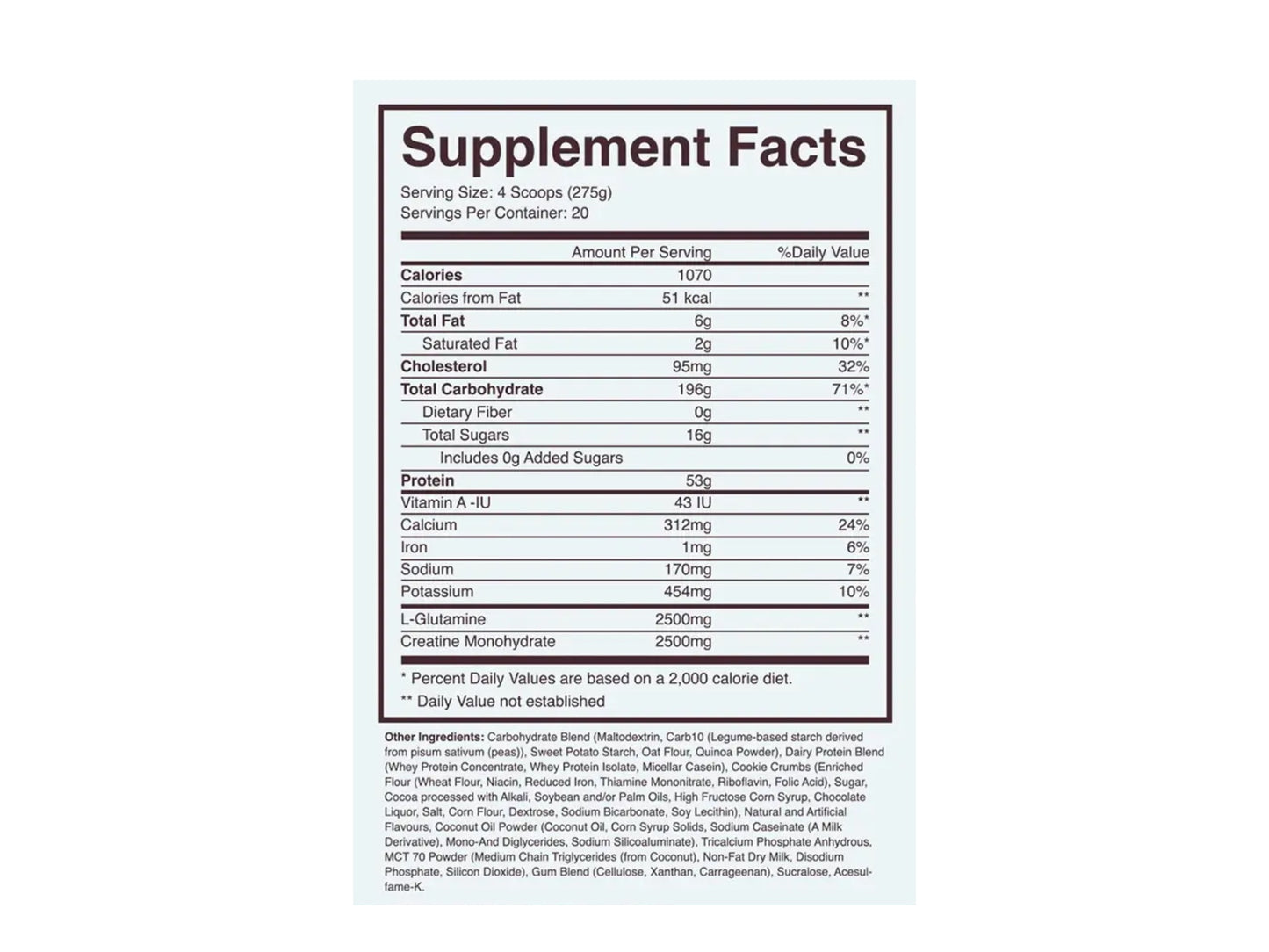 RAW CBUM MASS GAINER 12LB