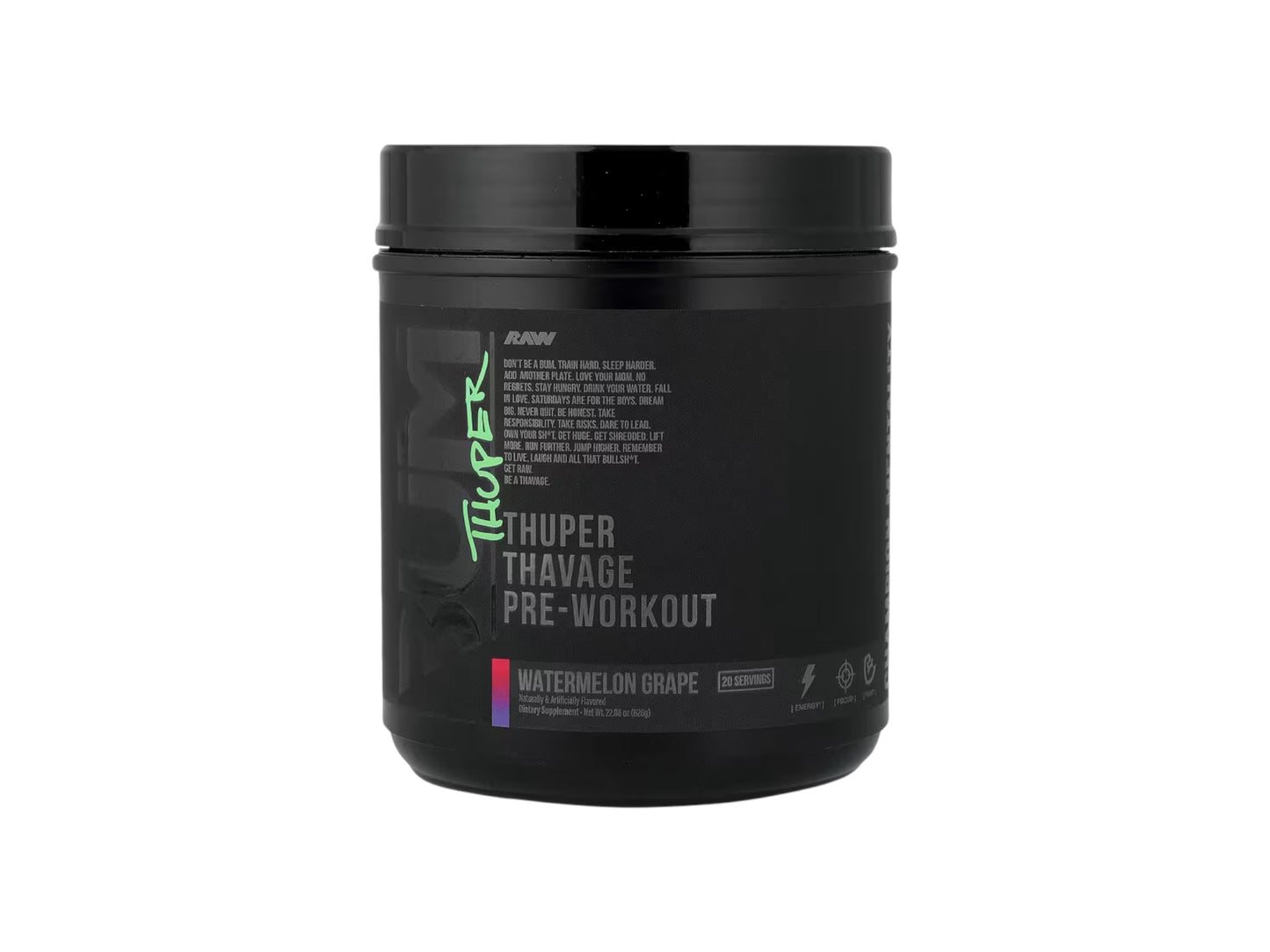 RAW CBUM THUPER THAVAGE PREWORKOUT 20SERV
