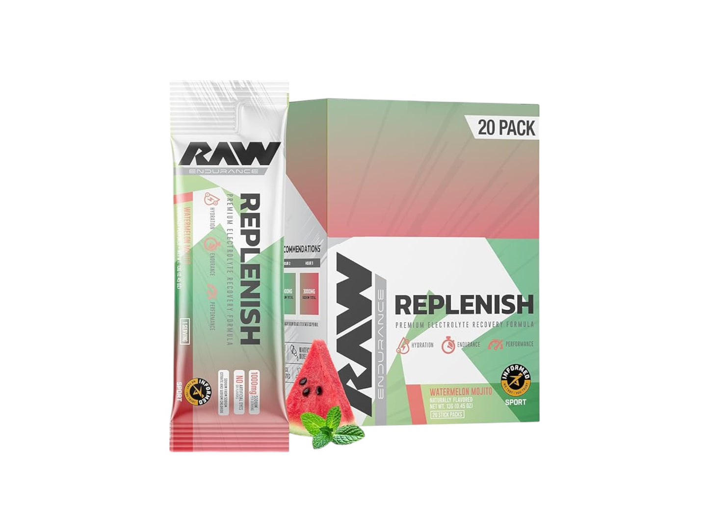 RAW REPLENISH PREMIUM ELECTROLYTE RECOVERY FORMULA 1 STICK
