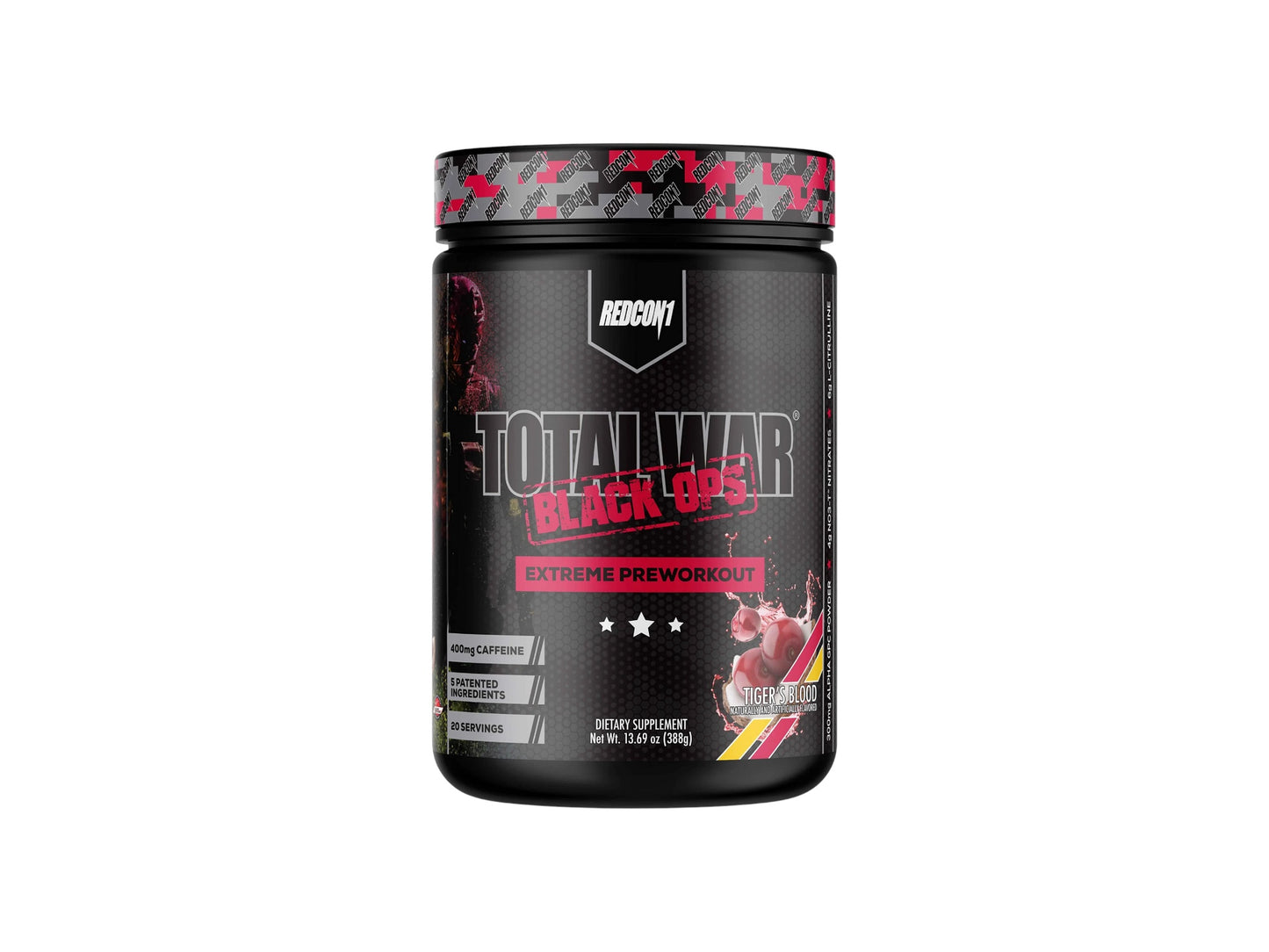 REDCON1 PREWORKOUT TOTAL WAR BLACK OPS 20SERV