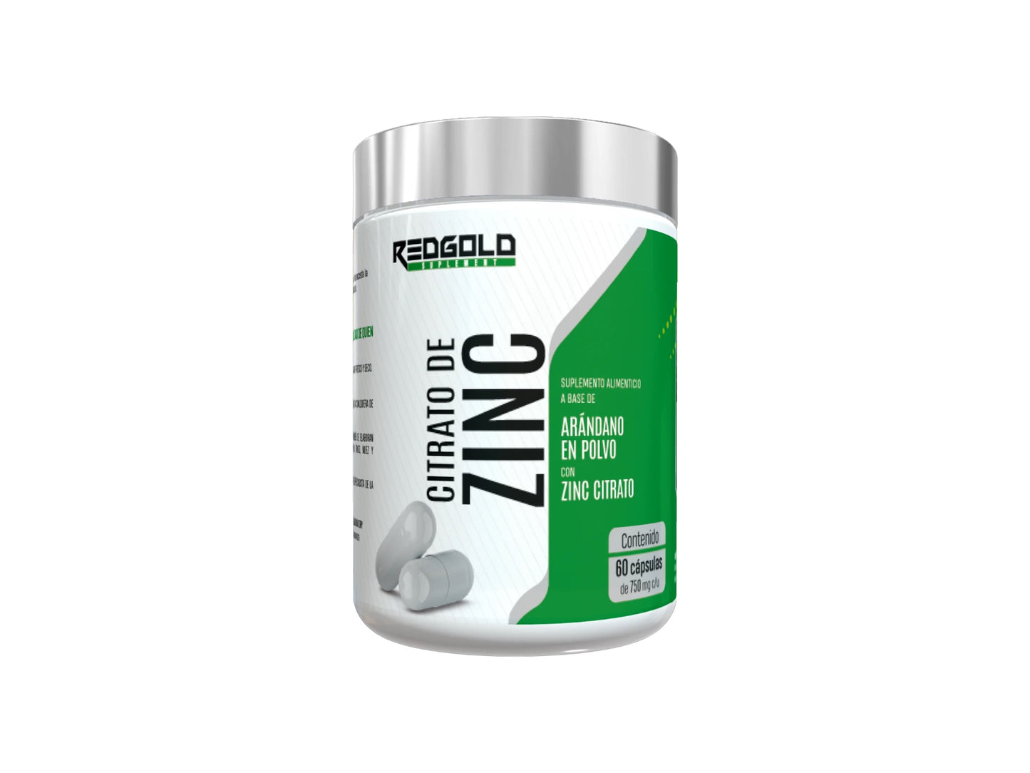 RED GOLD CITRATO DE ZINC 750MG 60CAP