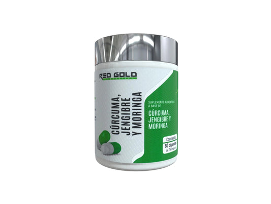 RED GOLD CURCUMA JENGIBRE Y MORINGA 60CAP