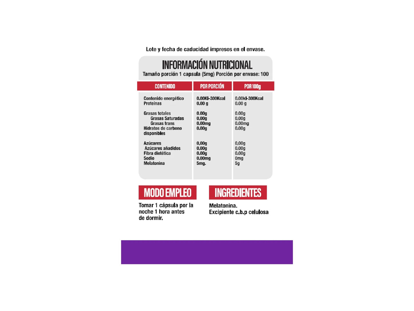 SUPERLABS MELATONINA 5MG 100TAB