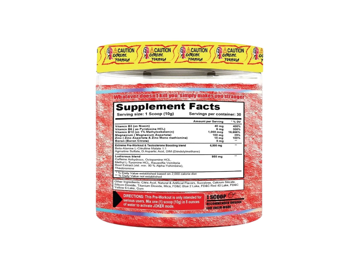 TERROR LABZ JOKER EXTREME PRE-WORKOUT 30SERV