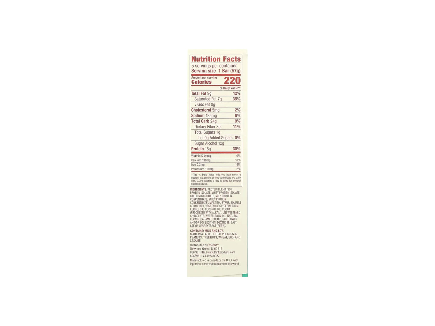 THINK! HIGH PROTEIN 10 BARS