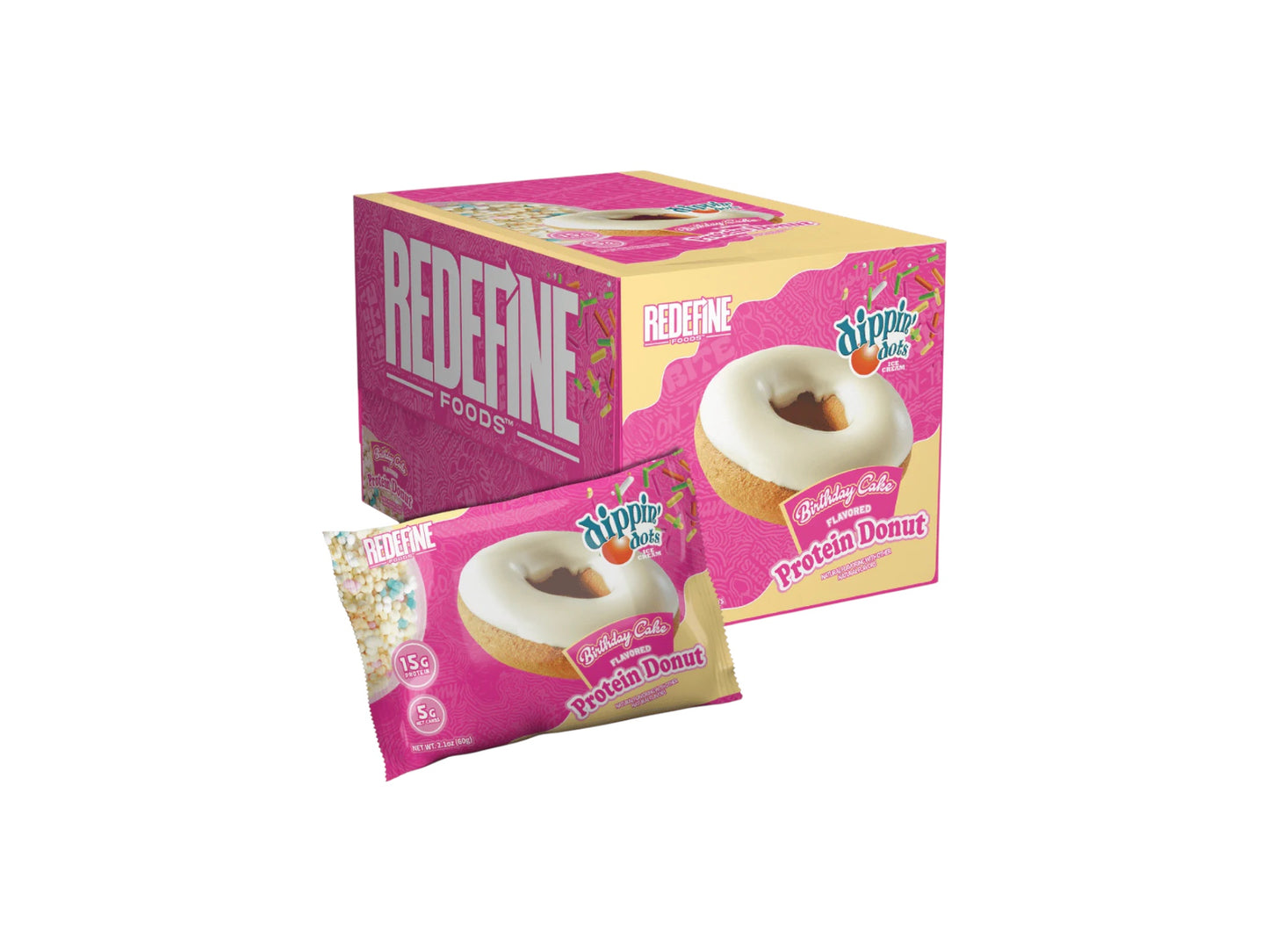 REDEFINE FOODS PROTEIN DONUT CAJA 8PZA